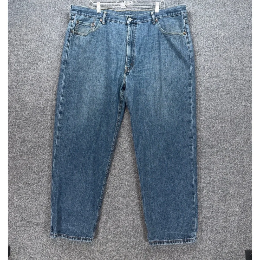 Levis 550 Relaxed Fit Jeans Mens 44x30 Blue Tapered Leg Denim Classic Casual